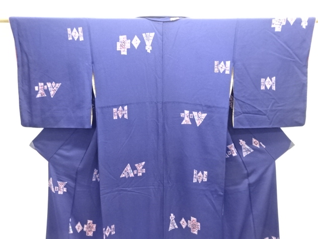  大正ロマン　抽象模様着物